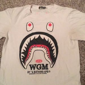Bape World Gone Mad Shark tee small